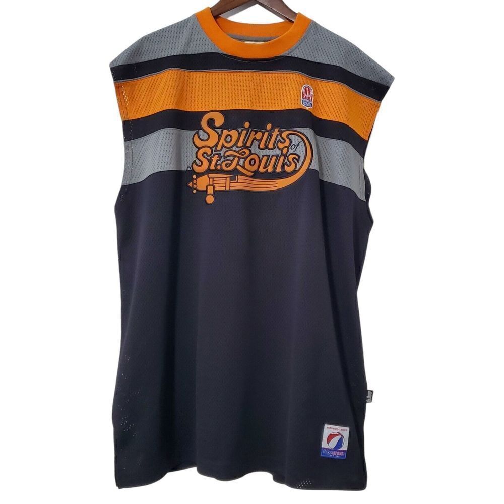 FUBU Spirits Of St Louis VTG Basketball Jersey Size XL ABA Hardwood Classic Mens